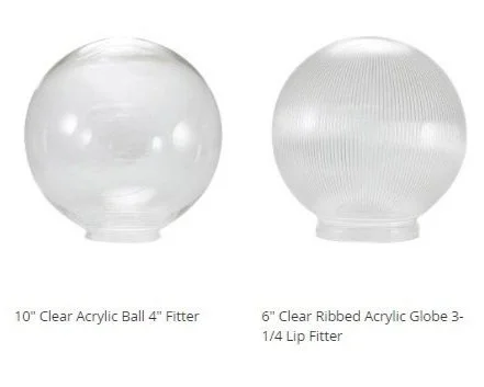 10 inch replacement light globe deals
